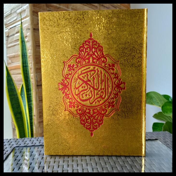 

PROMO ALQURAN COVER EMAS UKURAN A4, AL-QURAN MUSHAF BESAR PROMO