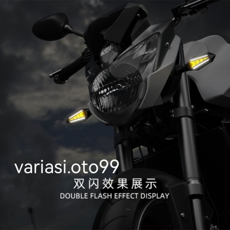 SEIN RUNNING LED PANAH 2 SISI SEIN RUNNING VIXION CBR CB KLX XABRE TAIGER SCORPIO CRF LAMPU