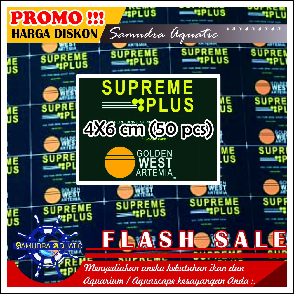 Stiker Kemasan Repack ARTEMIA SUPREME PLUS, Stiker Artemia Supreme Plus, Stiker Supreme Plus, Stiker Artemia