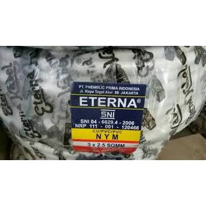 KABEL ETERNA 3X2.5 - KABEL ETERNA NYM 3X2.5 - KABEL ETERNA PUTIH 3X2.5 KAWAT TEMBAGA HARGA PERMETER