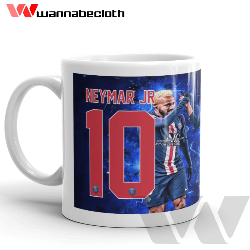 Gelas PSG Mug PSG Mug Paris Saint Germain Cangkir PSG Souvenir Bola PSG Merchandise Neymar Mbappe