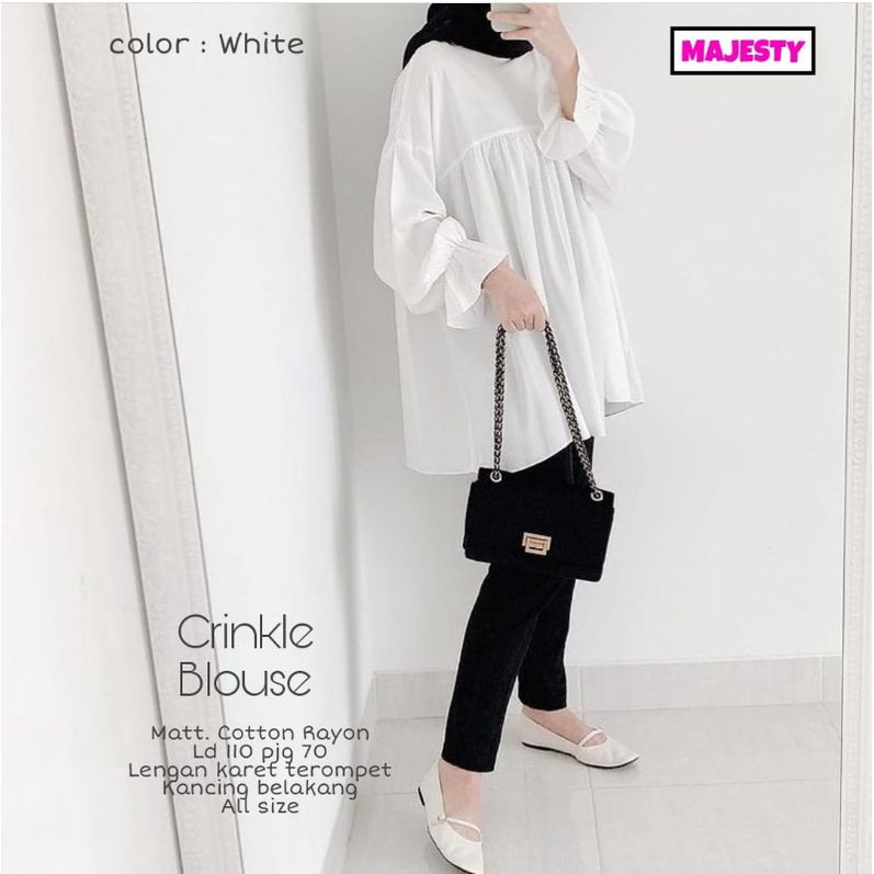 tunik crinkle blouse terbaru terlaris l