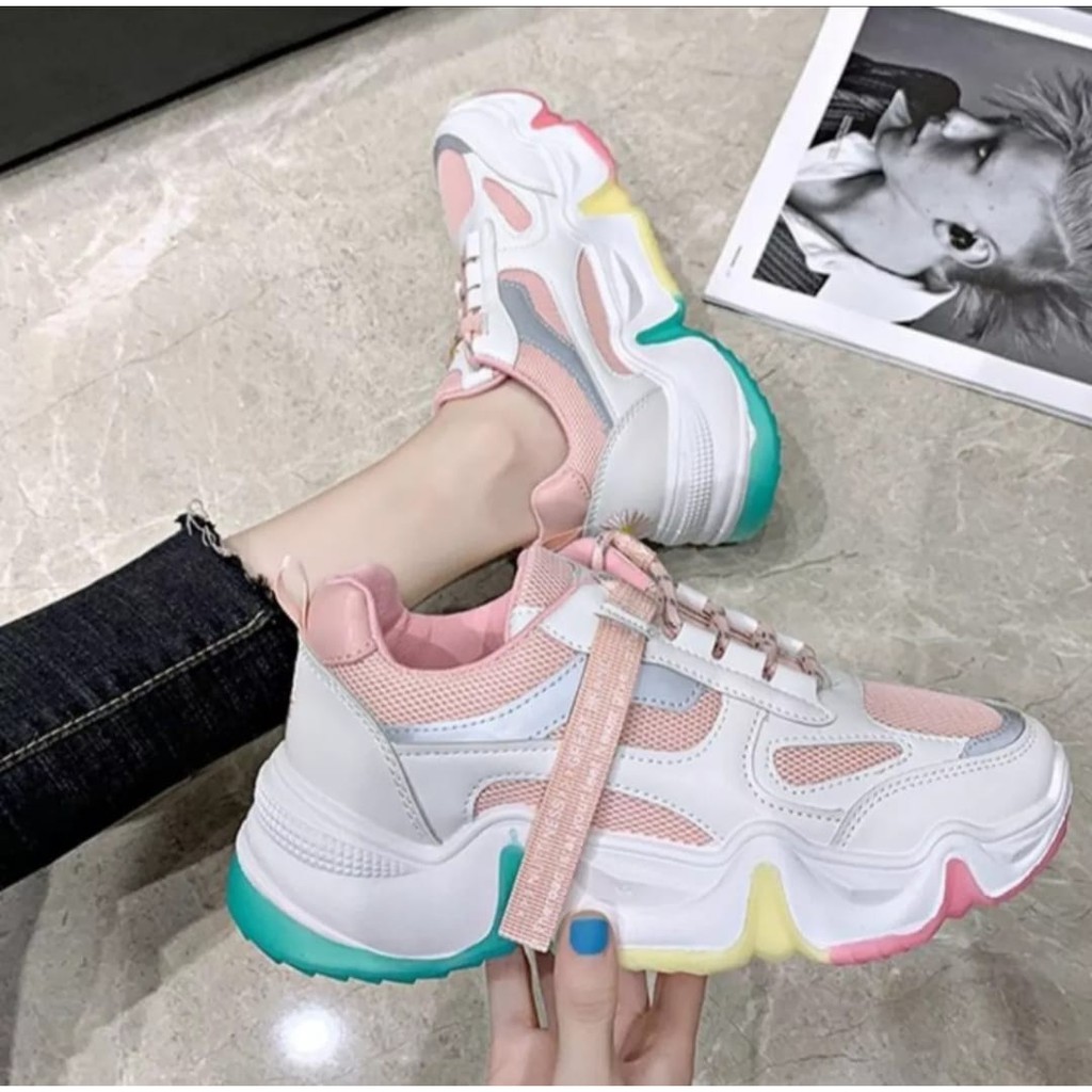 Sepatu Sneakers Wanita IMPORT AR01 Elastis lentur Trendy