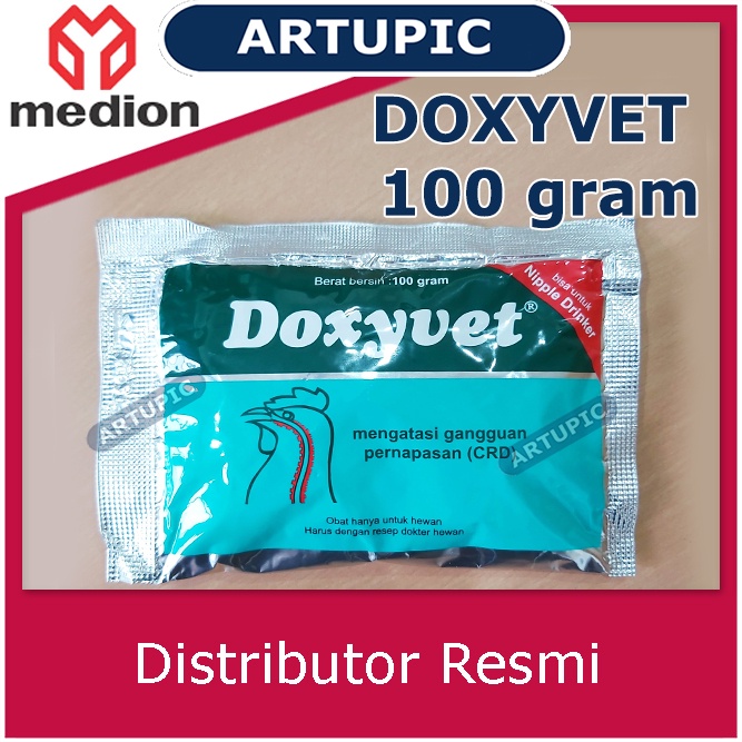 Doxyvet 100 gram Obat ayam burung ngorok CRD flu infeksi cekrek pernafasan antibiotik