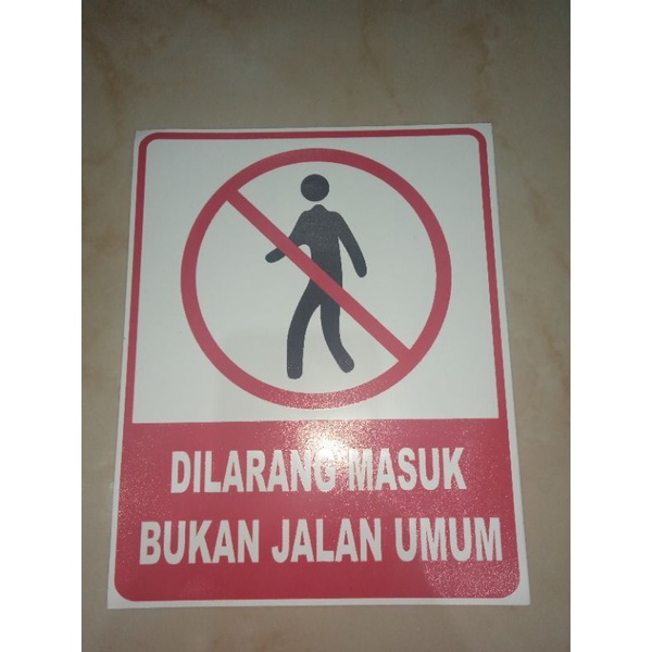

STIKER BUKAN JALAN UMUM
