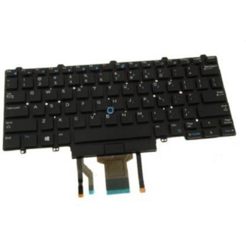 Keyboard DELL Latitude E5450 E7450 14 5000 E5470 E7470 PK1313D3B00 MP-13L83USJ698 D19TR 0D19TR hitam