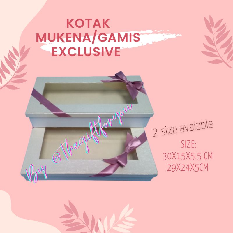 Kotak Mukena Exclusive Uk. 29x24x5cm / Kotak Gamis Hardbox/Kotak Hantaran Hardbox Exclusive harga te