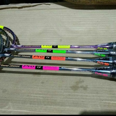 power shoot/pro/crome/new/hart/raket/badminton/powershoot/shot/powershot