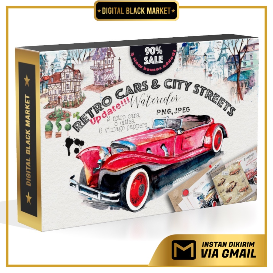 Retro Cars &amp; Cities Streets - JPEG Ultra HD