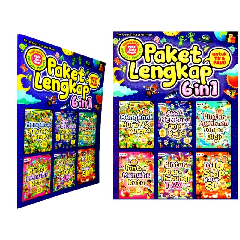 Bintang Indonesia Jakarta - Paket Lengkap 6 in 1 Buku Tk & Paud