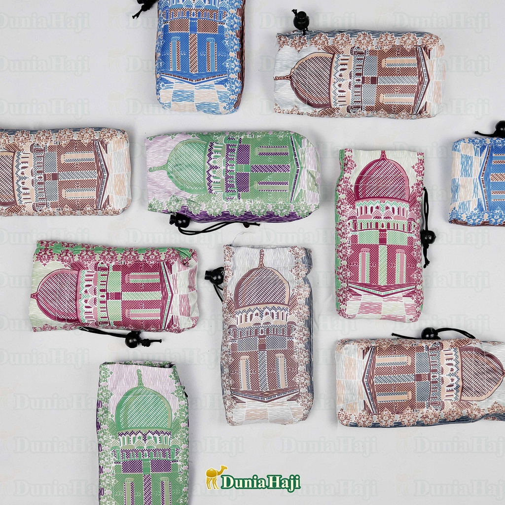 Sajadah TAS DOMPET Motif Abu Dhabi Turkey ( 5 Warna Series ) Sajadah Traveling