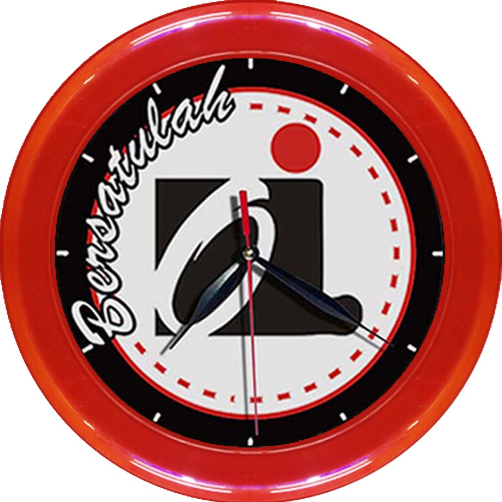 JAM DINDING ORANG INDONESIA BERSATU   (DIAMETER 30CM)