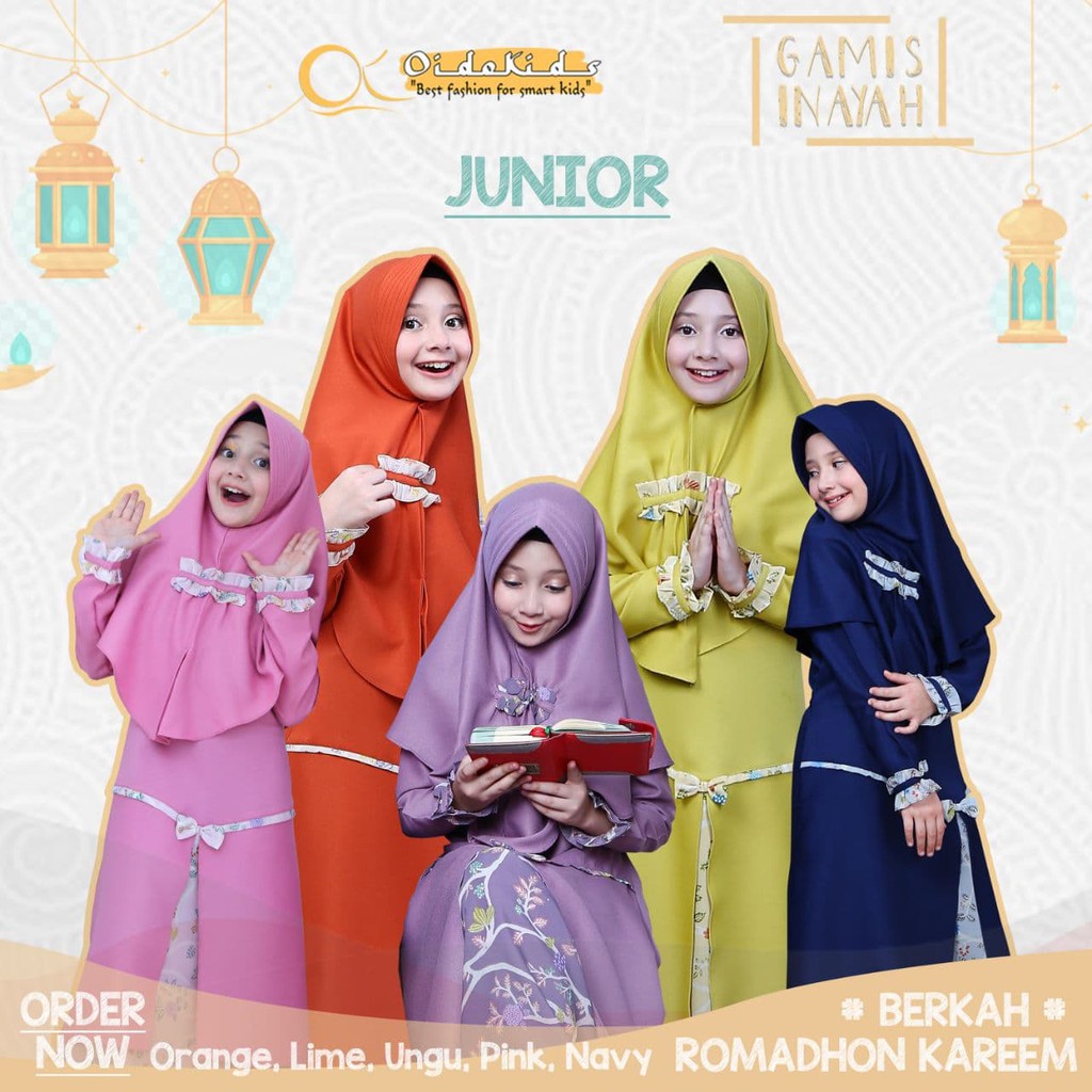 Gamis anak&dewasa inayah oidokids