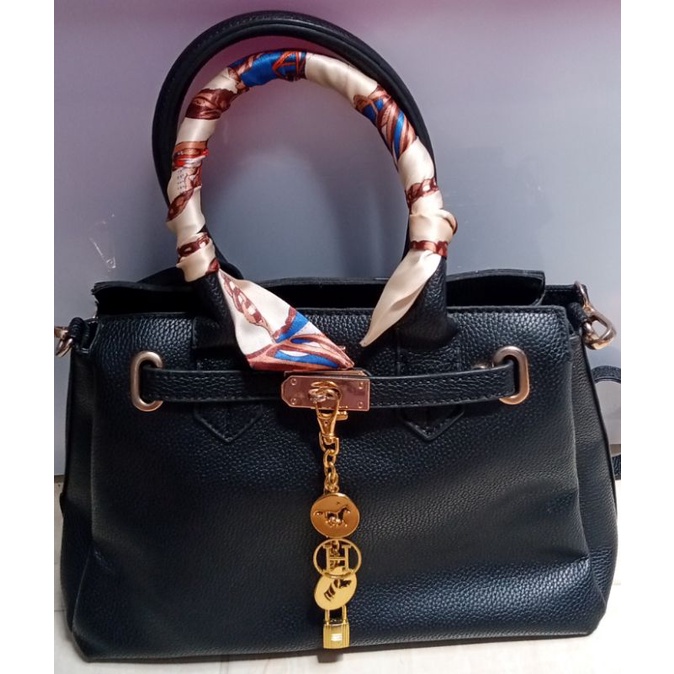 Tas Preloved ala hermes kulit asli (free syal dan gantungan her*me)