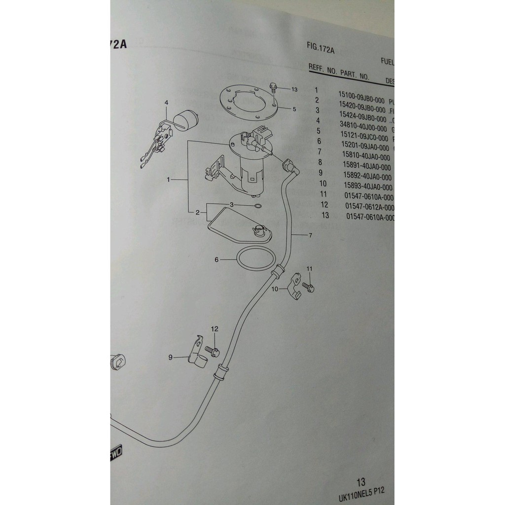 FADA -  Pompa Bensin Assy Suzuki Address ori SGP
