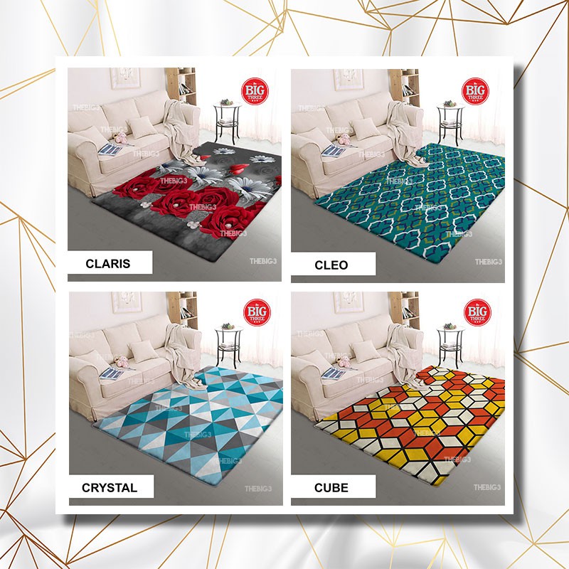 VALLERY QUINCY CARPET 150X190 karpet malaysia minimalis - Ameta Carter Darel Carlos Davin Emeril Clinton Darwin Krisan Mateo Ramon Freya Orion Rover Amber Garnet Glory Sean Selma Ferlia Crystal Star Mona Stormi Joy Ivory Cosmic