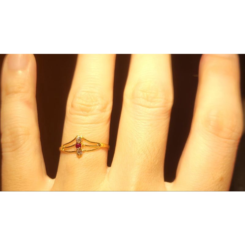 cincin Mahkota Mas muda 1/2gram