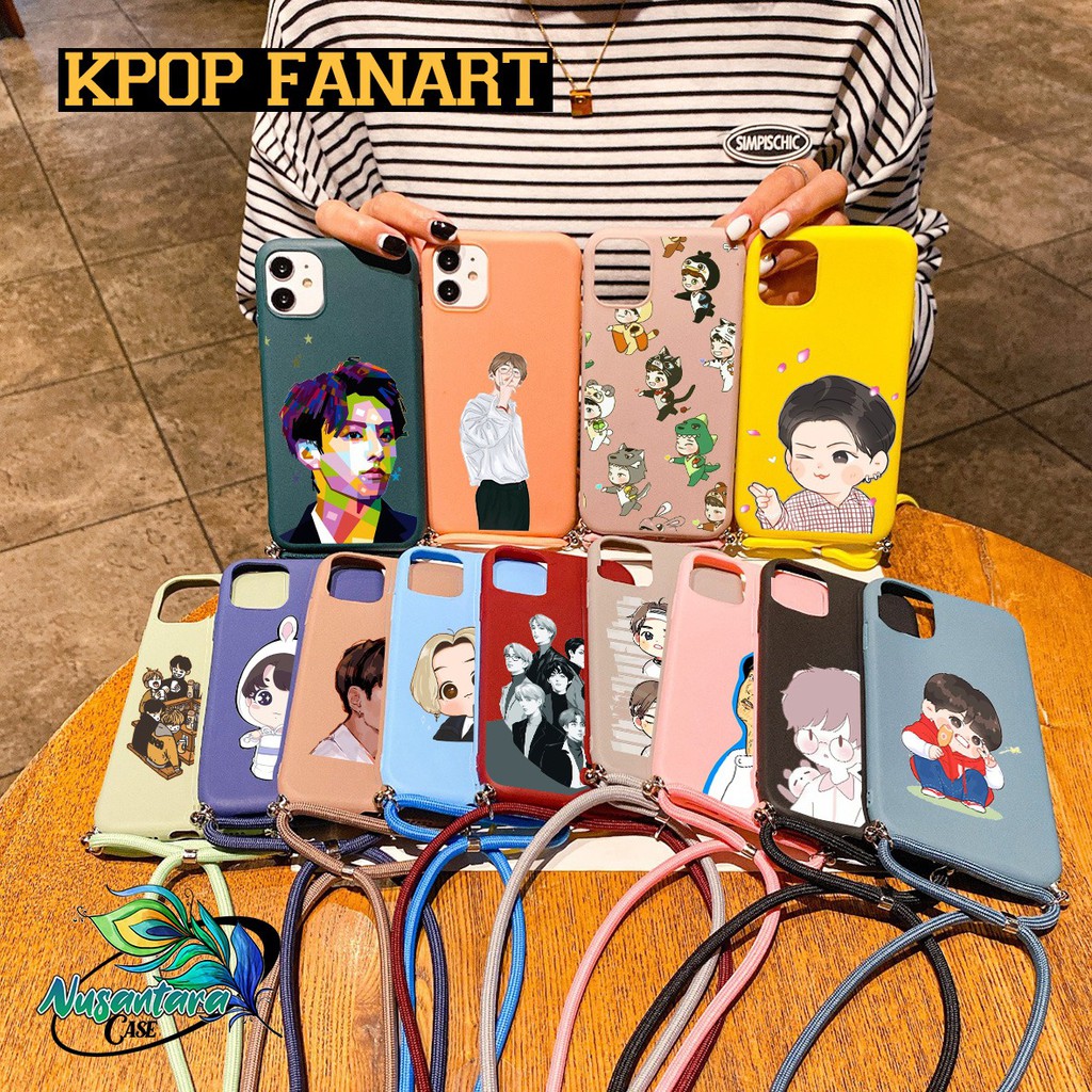 Softcase Slingcase Tali Lanyard Candy KPOP FANART Samsung A71 A81 A90 A91 M20 M30s M21 NC5922