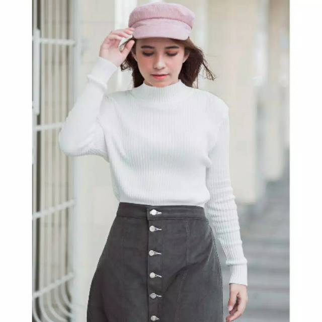 GS12 SWEATER WANITA TURTLENECK ENVAR