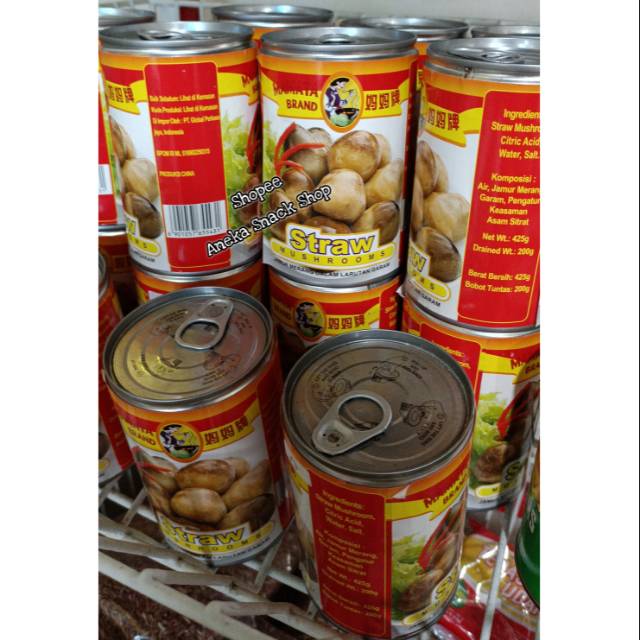 

Namata Brand Straw Mushrooms / Jamur Merang / Jamur Kaleng / Jamur Import / Jamur Kaleng