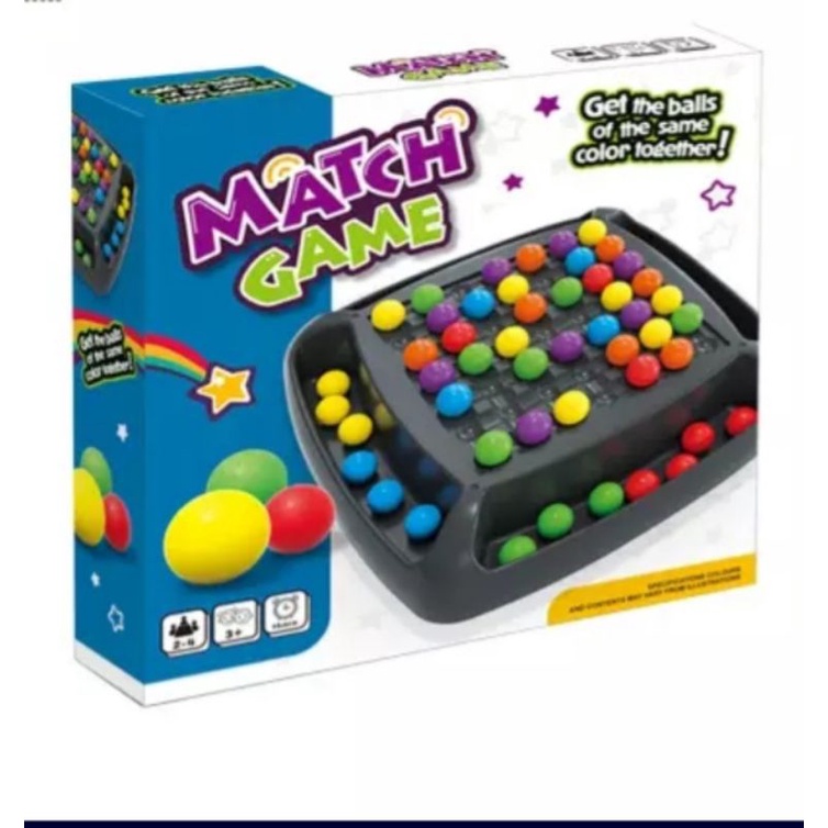 Rainbow Ball Match Board Game - Intelligent Brain Game / Mainan Anak