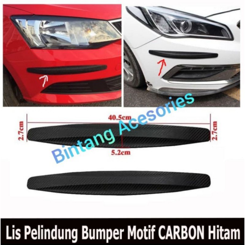 Lis Pelindung Bumber Mobil Xpander Cross Carbon Hitam