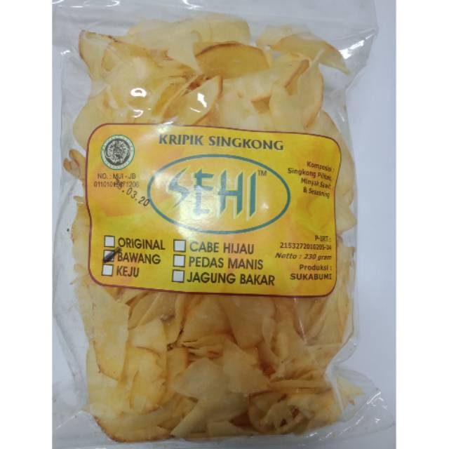 

Keripik singkong sehi 230 gr