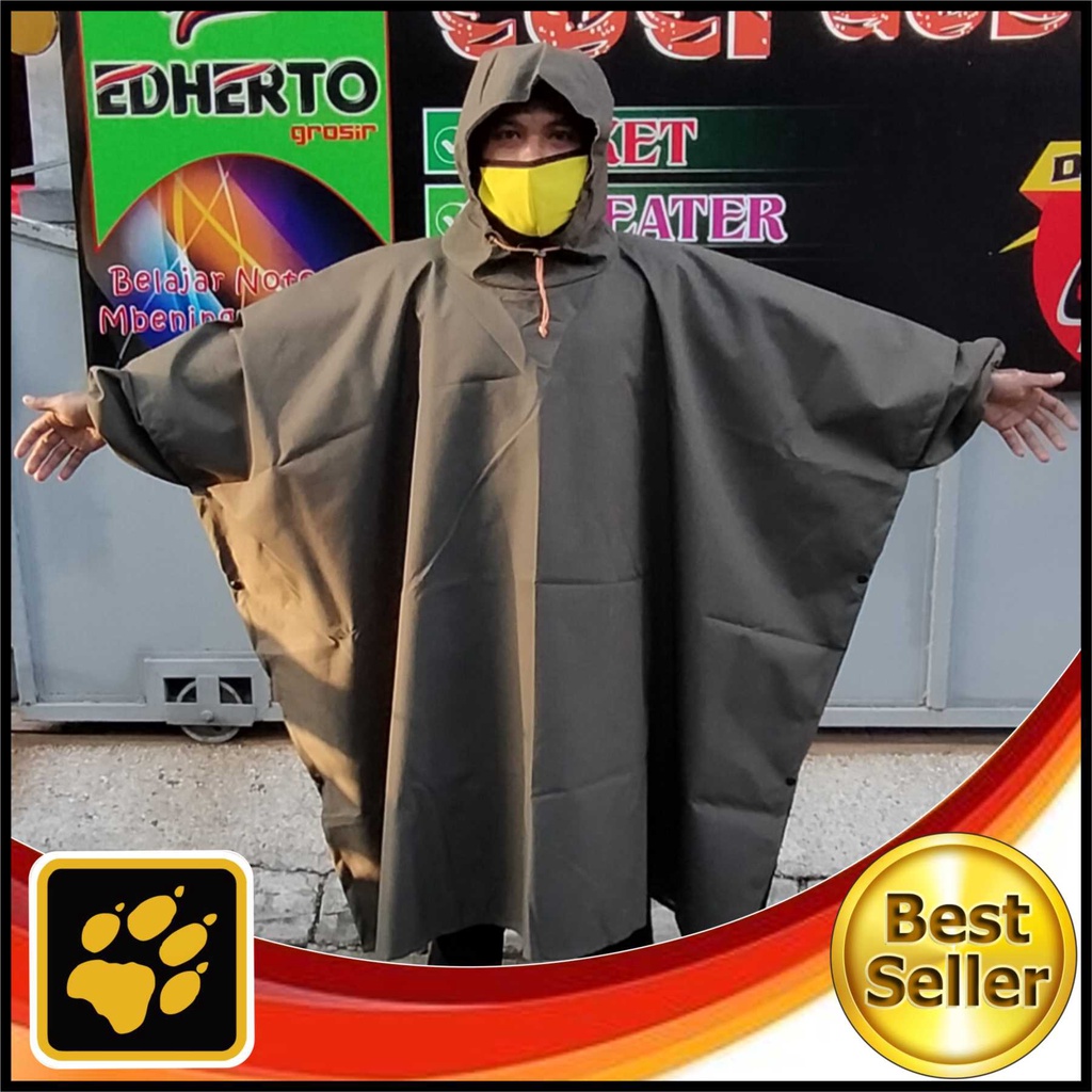 Ponco Lengan Kelelawar Rainbat JWS - Jas Hujan Kelelawar Lengan EDHERTO - Mantel Hujan Ponco Lengan 