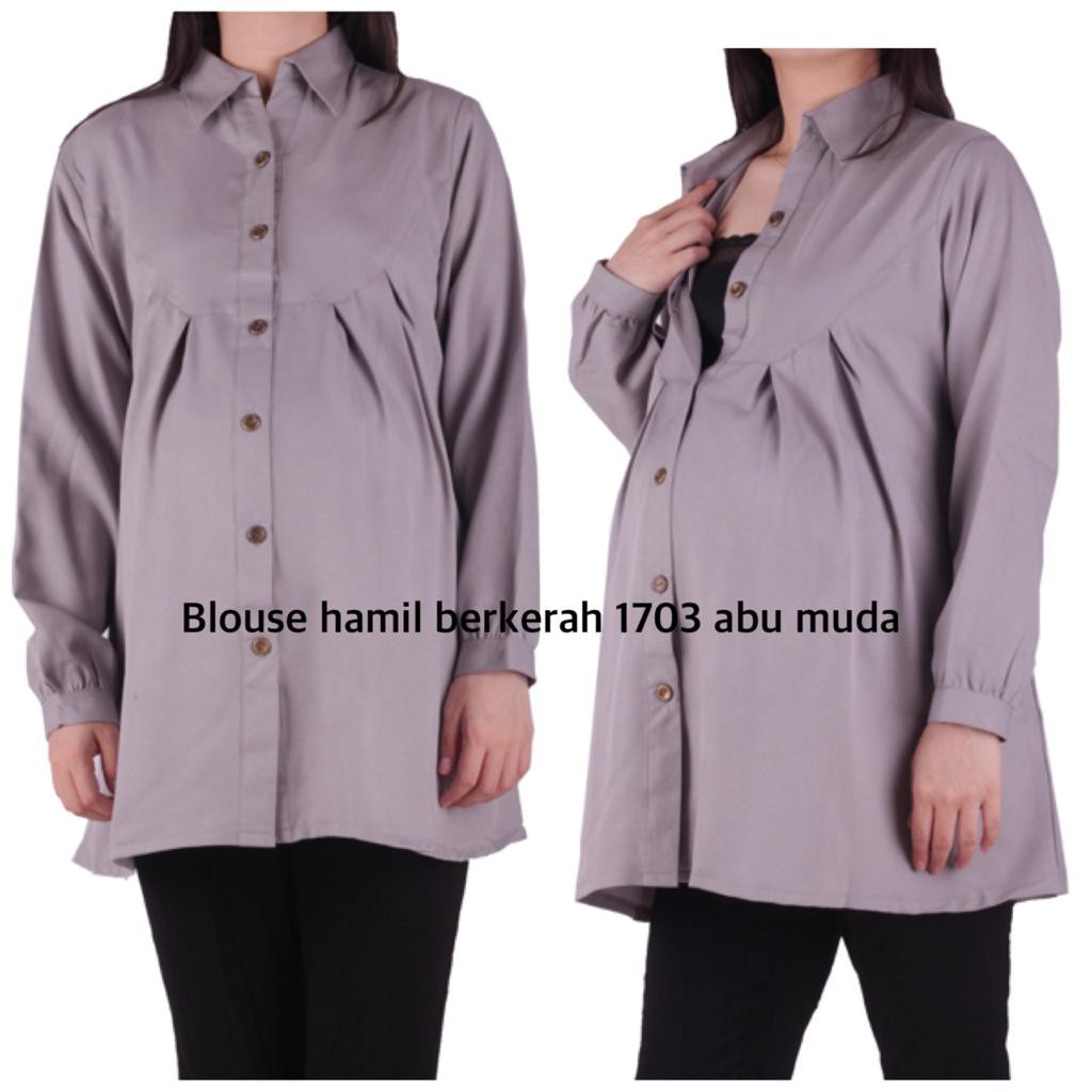 Blouse hamil 1703 Kerja/Menyusui tuliskan warna yg dipilih