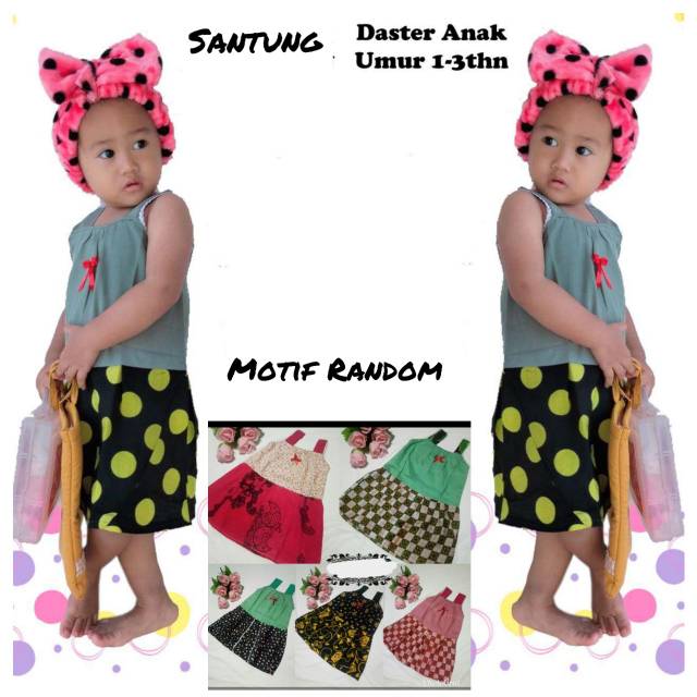 Daster anak umur 1-3 tahun