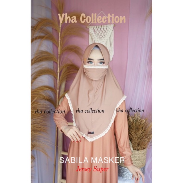 Khimar AUDY SABILA SET MASKER Jersey super