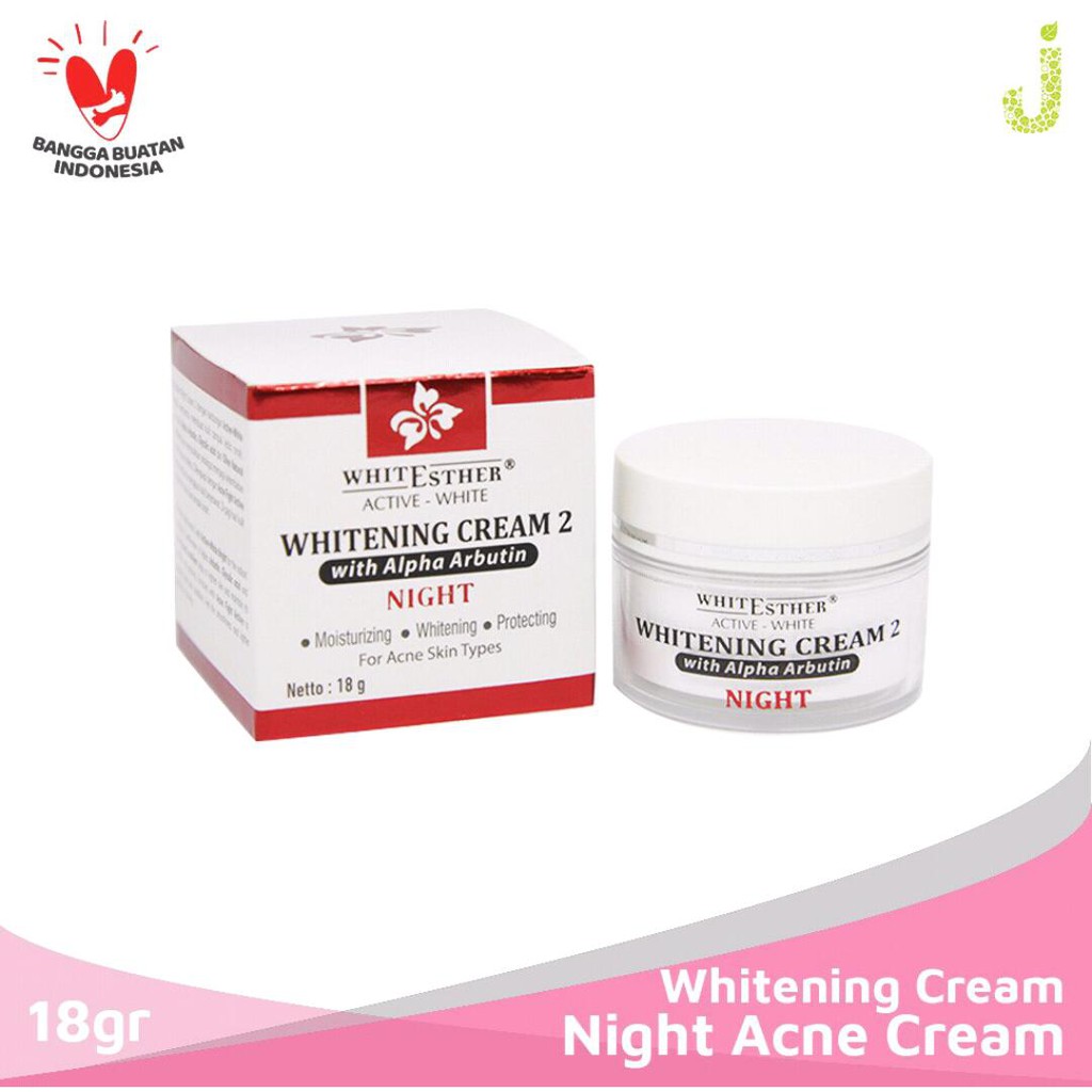 [BPOM] Whitening Night Cream For Acne Skin Types (AWN2) untuk Wajah Berjerawat