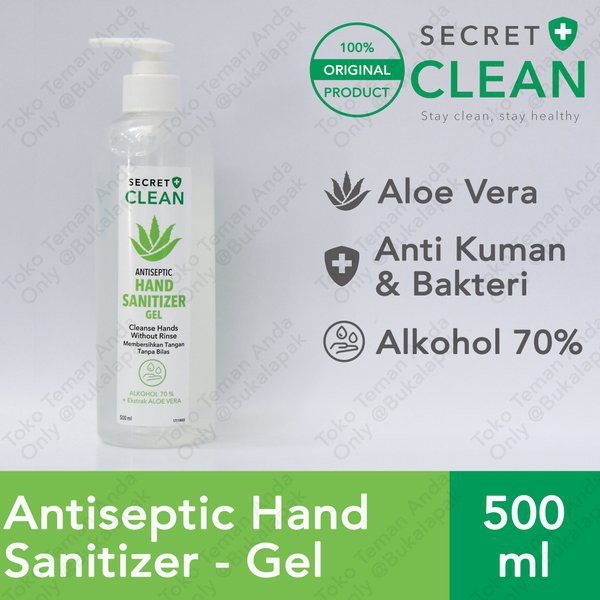 SECRET CLEAN HAND SANITIZER 500ML GEL