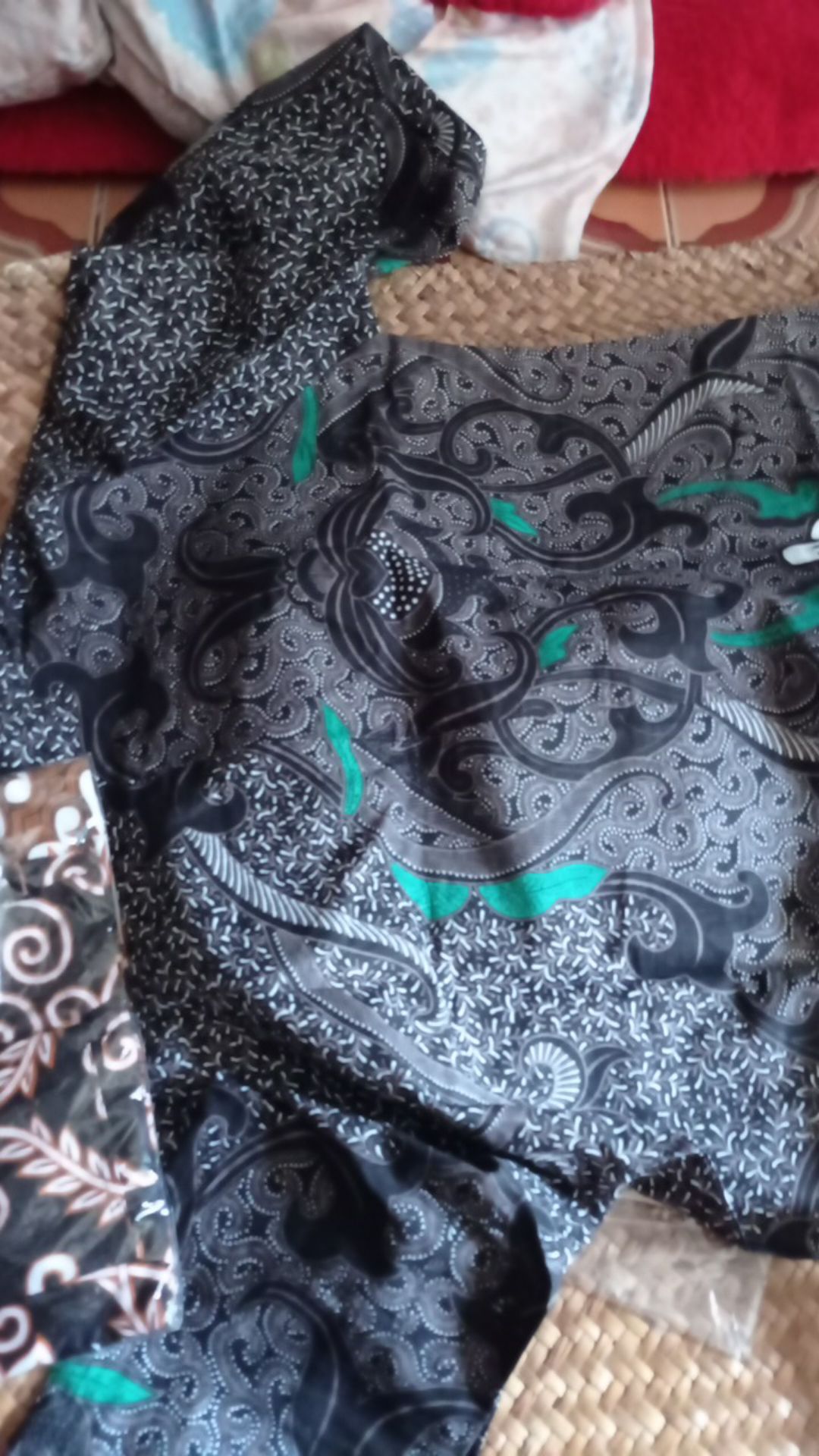 Batik Tunik Shibori Modern Kondangan Kekinian Kerja Kantor Seragaman Tunik Monochrome