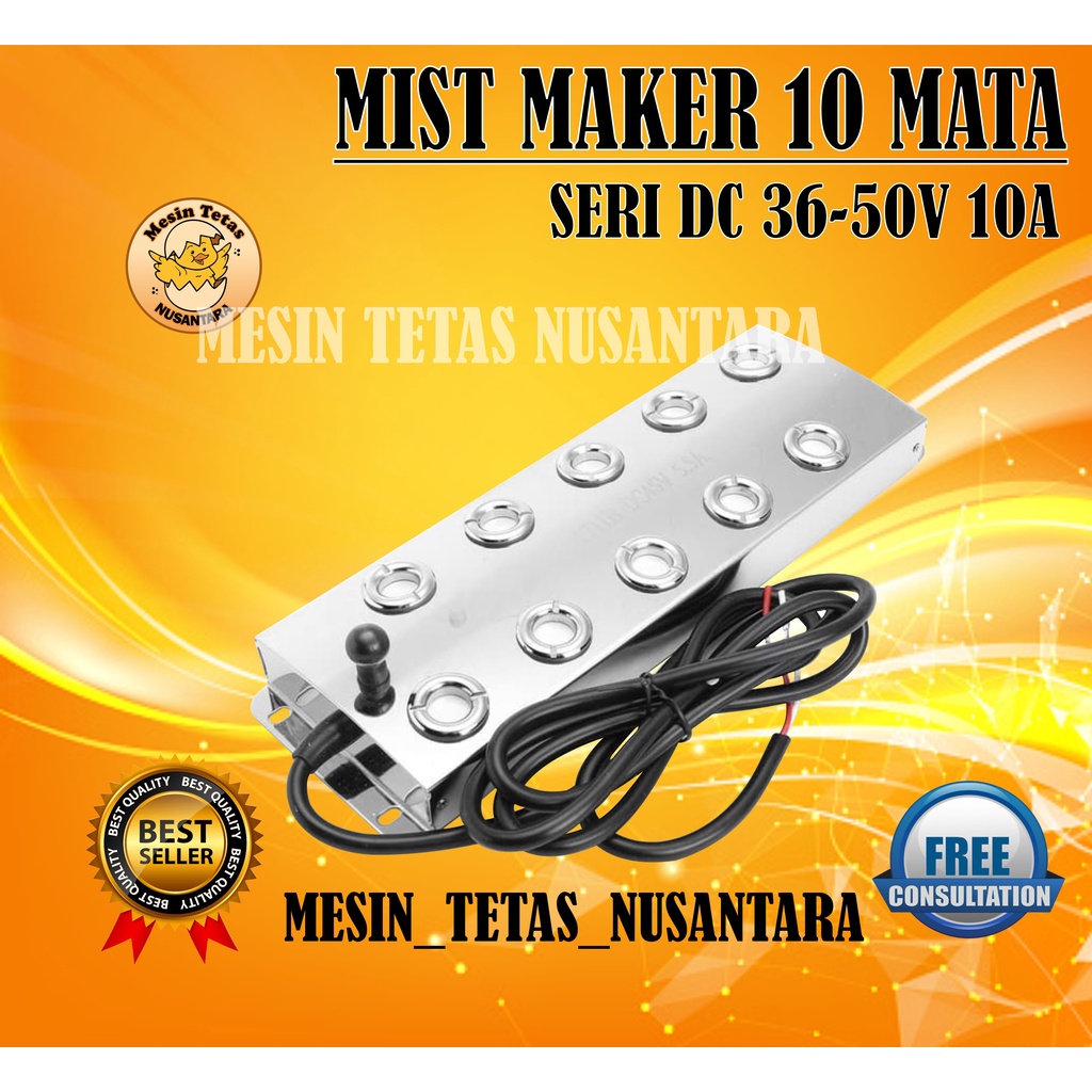 Mist Maker Ultrasonic 10 mata Pengkabut/Pengembun Humifider Terbaru