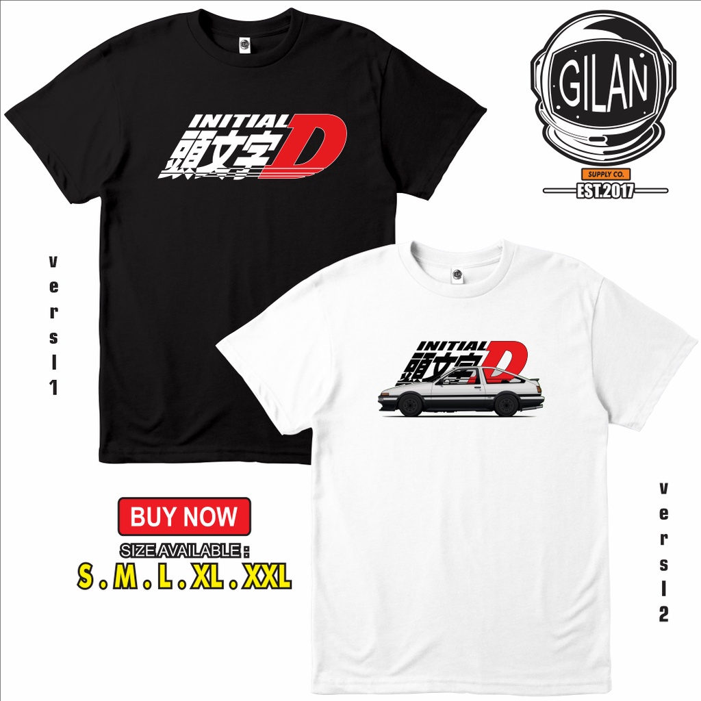 Jual Kaos Baju Anime Initial D Logo Kaos Mobil Toyota Ae Sakazuki