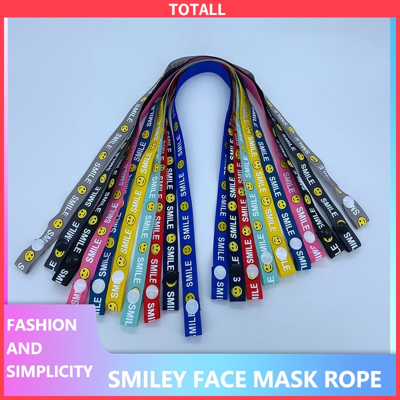 [✅READY STOCK] Anak Masker Tali Gantung Warna-warni Masker Wajah Lanyard Masker Pemegang Adjustable  Penjualan Panas Mode