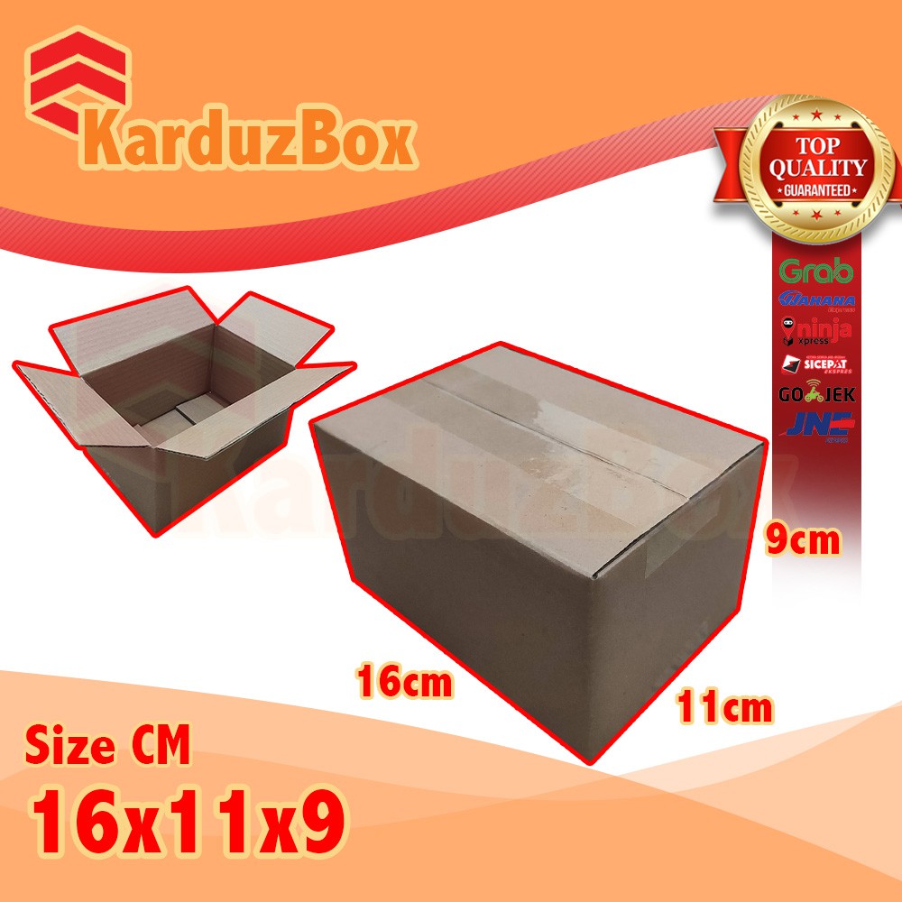 

16x11x9 kardus box packaging POLOS BARU