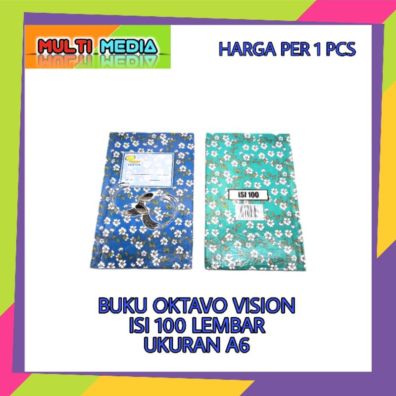 

[SATUAN] BUKU OKTAVO VISION ISI 100 LEMBAR (UKURAN A6)