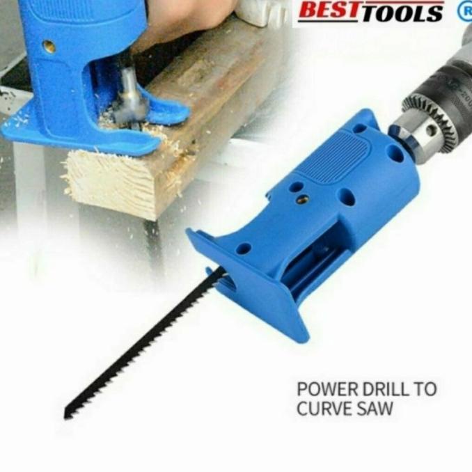 Sambungan Gergaji Ke Mesin Bor, Adaptor Gergaji