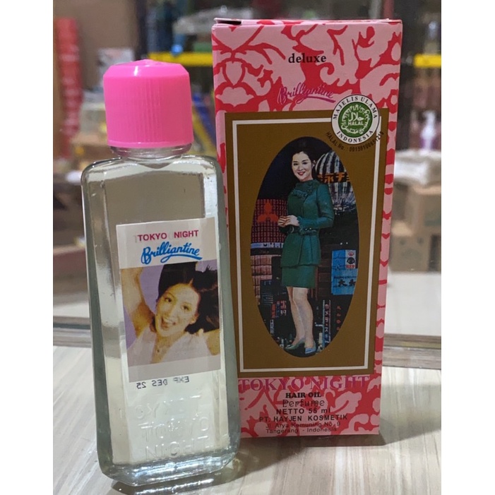 Tokyo Night Brilliantine Hair Oil Perfume/Minyak Rambut Parfum - 55 ml