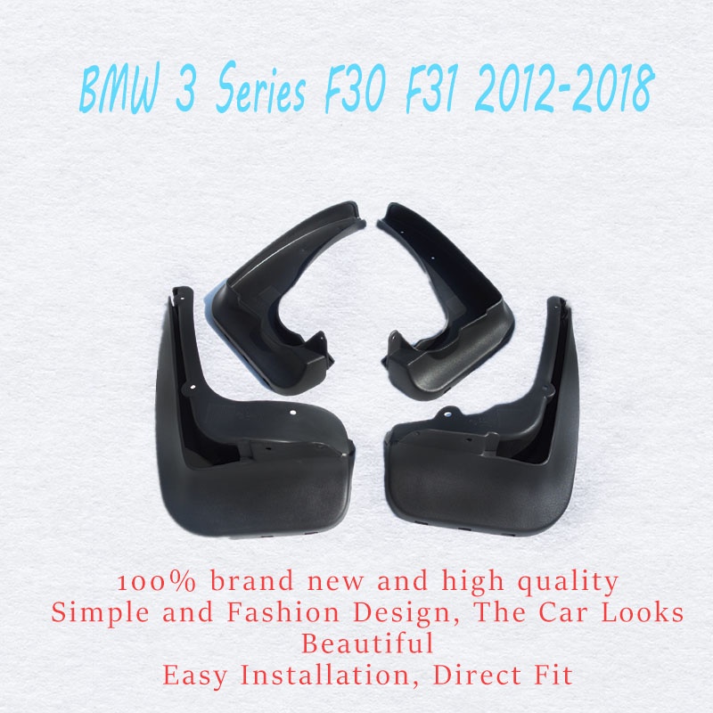 1 Set Mud Flap Pelindung Splash Untuk Fender Mobil BMW 3 Series F30 2013-2019