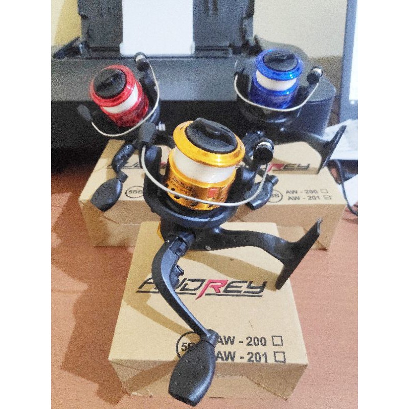 Reel Audrey 6 Bearings Spool Besi dan sudah diisi senar