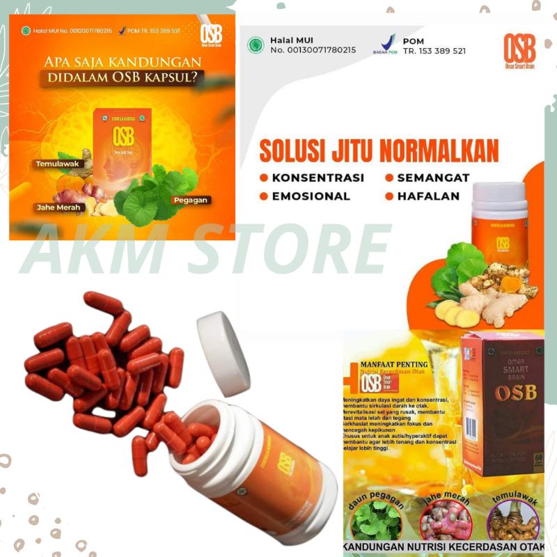 OSB KAPSUL NUTRISI/VITAMIN O T A K ANAK HINGGA DEWASA