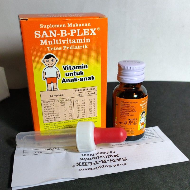 Jual SANBPLEX Multivitamin tetes pediatric"vitamin untuk anak anak