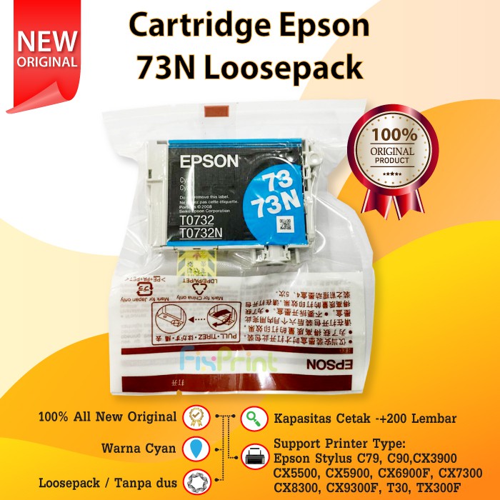 Cartridge Printer Epson 73N 73 N Loosepack Printer T13 T11 T20E T40W TX101 TX110 TX111 TX121 T200