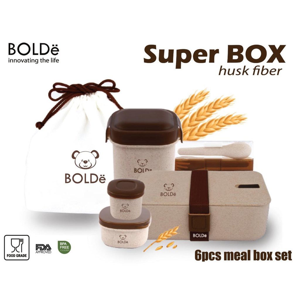 Promo!!! Super Box Hust Fiber Set 6pcs Original BOLDe