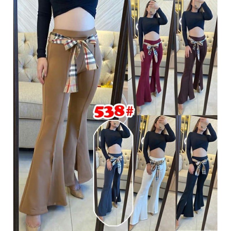 538# celana cutbray fashion belah / celana modist fashion / celana panjang scuba / celana casual