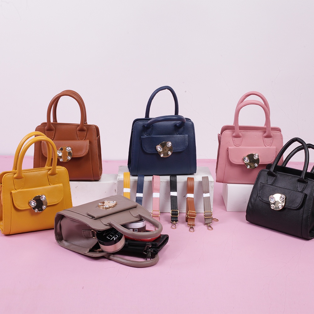 SLINGBAG WANITA OL05  TAS SLEMPANG MINI BAG FUNGSIONAL JINJING BAHAN KULIT PU