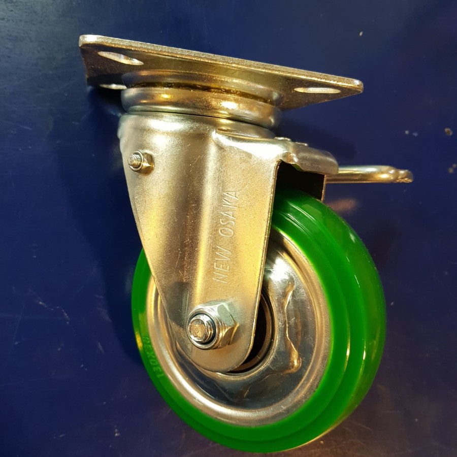 Roda Troli Pu Osaka 5" Rem japan